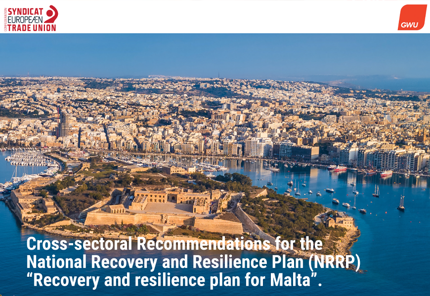 Cross-sectoral Recommendations for the National Recovery and Resilience Plan (NRRP)