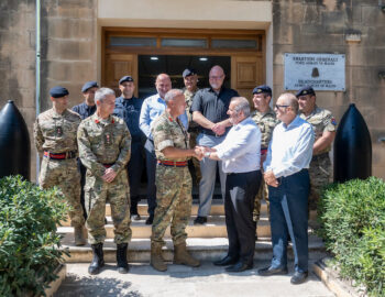 The GWU visits the Armed Forces of Malta