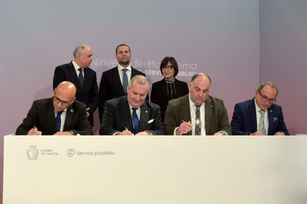 Iffirmat l-aqwa Ftehim Kollettiv għall-ħaddiema tas-servizz pubbliku