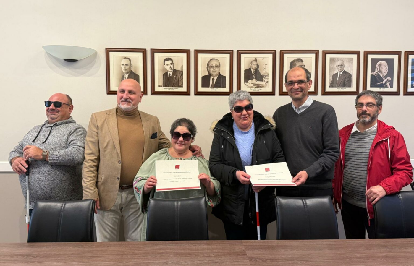 Recognising Life Beyond SightThe organisation Visual Non-Visual Network (VNVN) held a meeting with the General Workers’ Union (GWU)