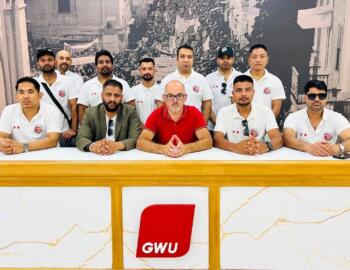 In-Nepali Chef Society Malta tissieħeb                               mal-General Workers’ Union